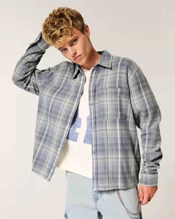 Boxy Flannel Shirt
