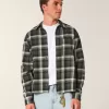 Boxy Flannel Shirt