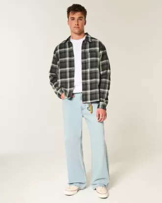 Boxy Flannel Shirt