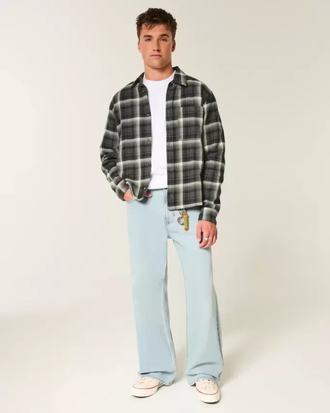 Boxy Flannel Shirt