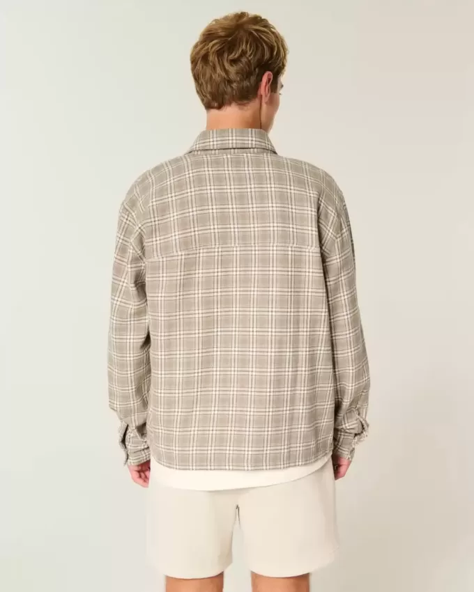 Boxy Flannel Shirt