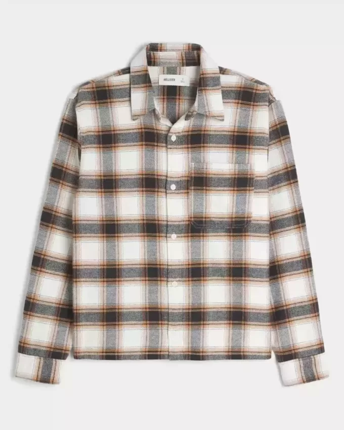 Boxy Flannel Shirt