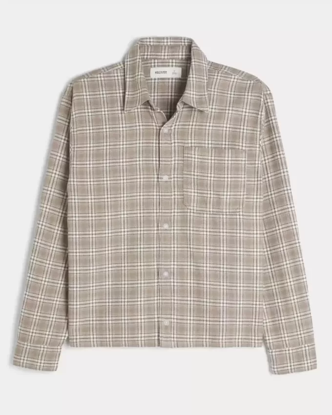 Boxy Flannel Shirt
