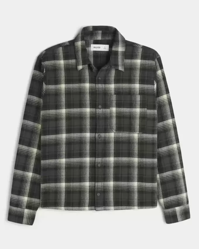 Boxy Flannel Shirt