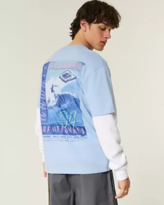 Boxy Hawaii Surf Graphic Tee