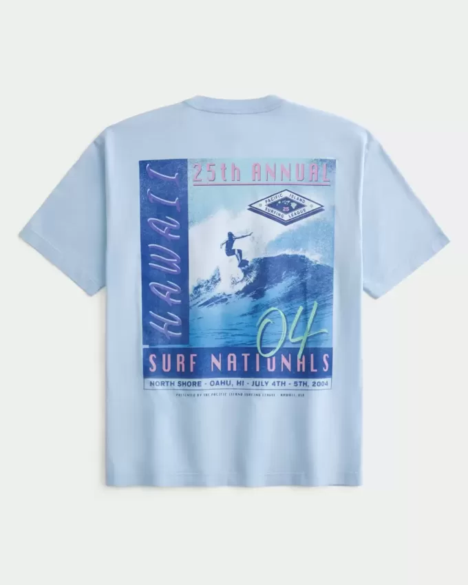 Boxy Hawaii Surf Graphic Tee Boxy Hawaii Surf Graphic Tee