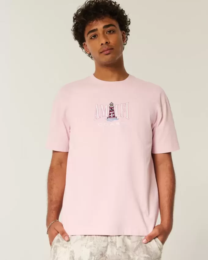 Boxy Heavyweight Amalfi Coast Graphic Tee