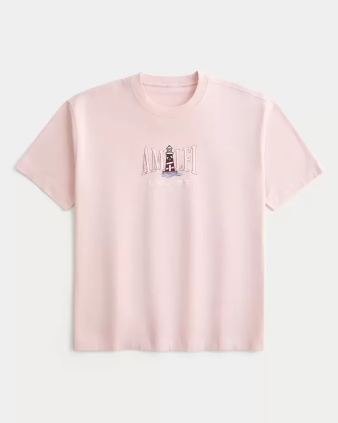 Boxy Heavyweight Amalfi Coast Graphic Tee