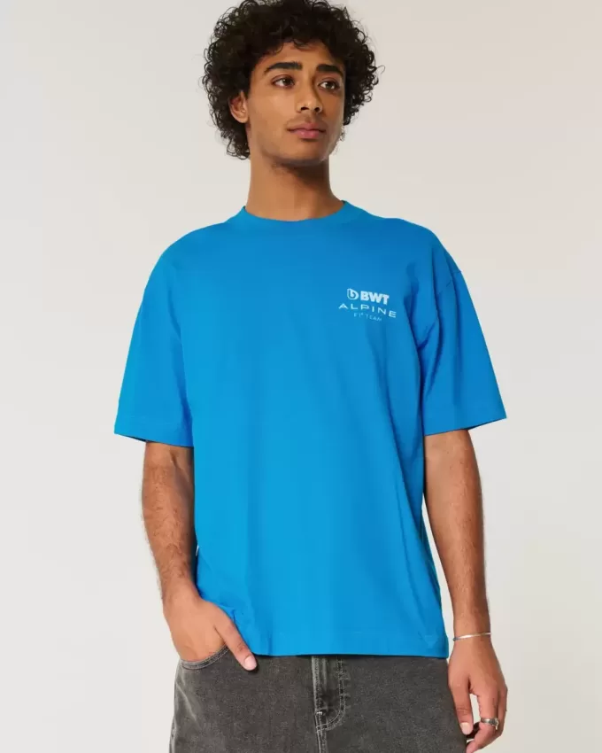 Boxy Heavyweight BWT Alpine F1 Team Graphic Tee