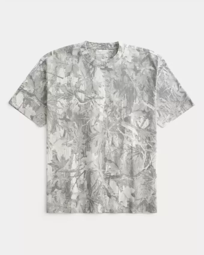 Boxy Heavyweight Camo Crew T-Shirt Boxy Heavyweight Camo Crew T-Shirt