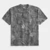 Boxy Heavyweight Camo Crew T-Shirt