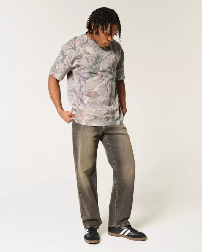 Boxy Heavyweight Camo Crew T-Shirt Boxy Heavyweight Camo Crew T-Shirt