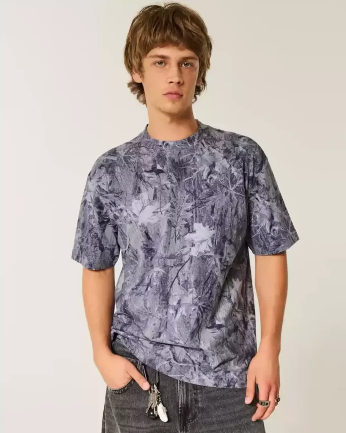 Boxy Heavyweight Camo Crew T-Shirt Boxy Heavyweight Camo Crew T-Shirt