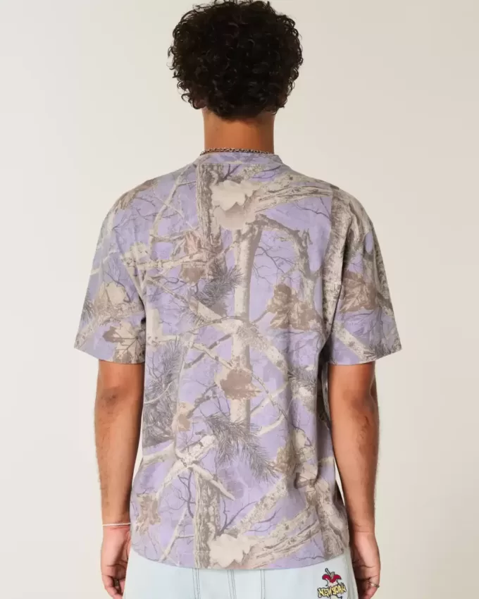 Boxy Heavyweight Camo Crew T-Shirt Boxy Heavyweight Camo Crew T-Shirt