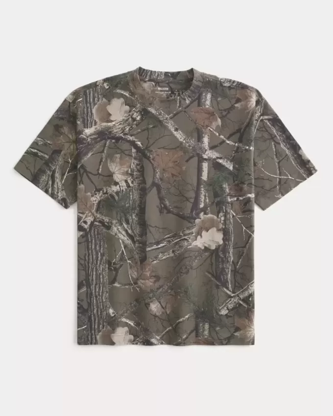 Boxy Heavyweight Camo Crew T-Shirt Boxy Heavyweight Camo Crew T-Shirt