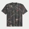 Boxy Heavyweight Camo Crew T-Shirt