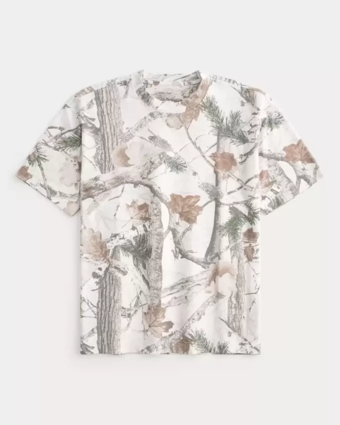 Boxy Heavyweight Camo Crew T-Shirt Boxy Heavyweight Camo Crew T-Shirt