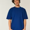 Boxy Heavyweight Cotton Crew T-Shirt
