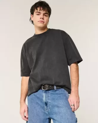 Boxy Heavyweight Crop Crew T-Shirt