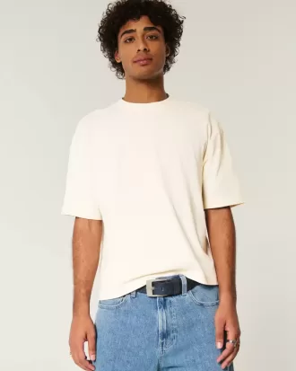 Boxy Heavyweight Crop Crew T-Shirt