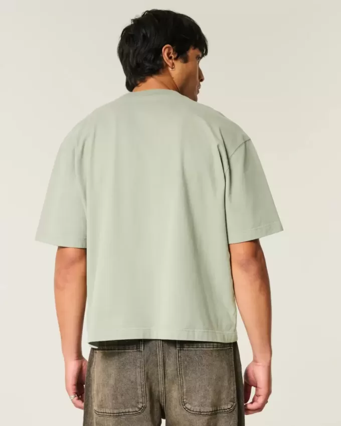 Boxy Heavyweight Crop Crew T-Shirt