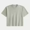 Boxy Heavyweight Crop Crew T-Shirt