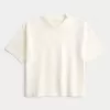 Boxy Heavyweight Crop Crew T-Shirt