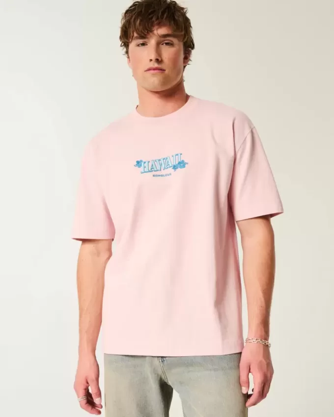 Boxy Heavyweight Hawaii Graphic Tee Boxy Heavyweight Hawaii Graphic Tee