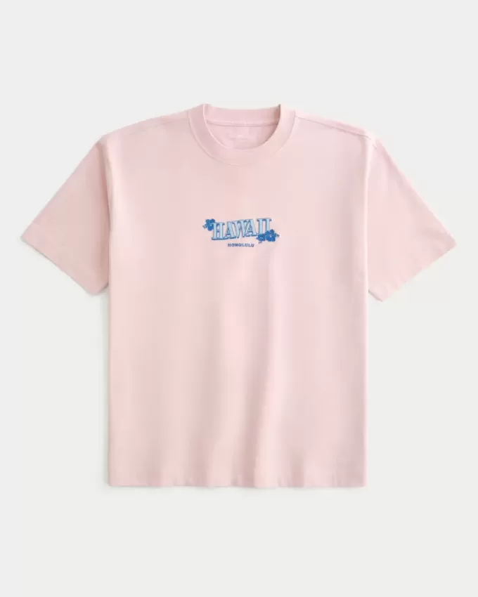 Boxy Heavyweight Hawaii Graphic Tee Boxy Heavyweight Hawaii Graphic Tee