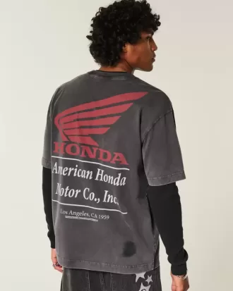 Boxy Heavyweight Honda Graphic Tee