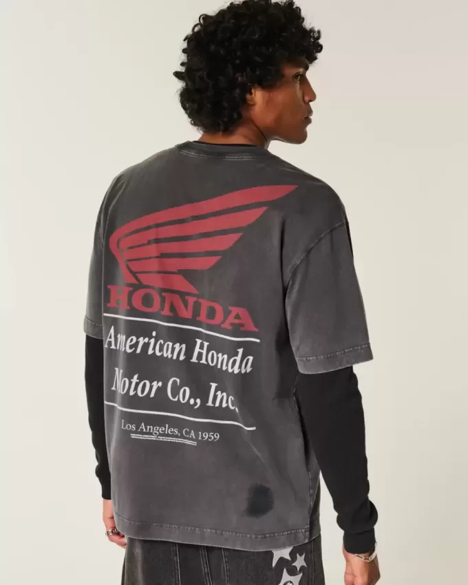 Boxy Heavyweight Honda Graphic Tee