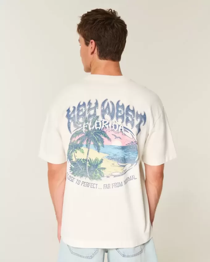 Boxy Heavyweight Key West Graphic Tee