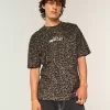 Boxy Heavyweight Leopard Print Dodge Hellcat Graphic Tee