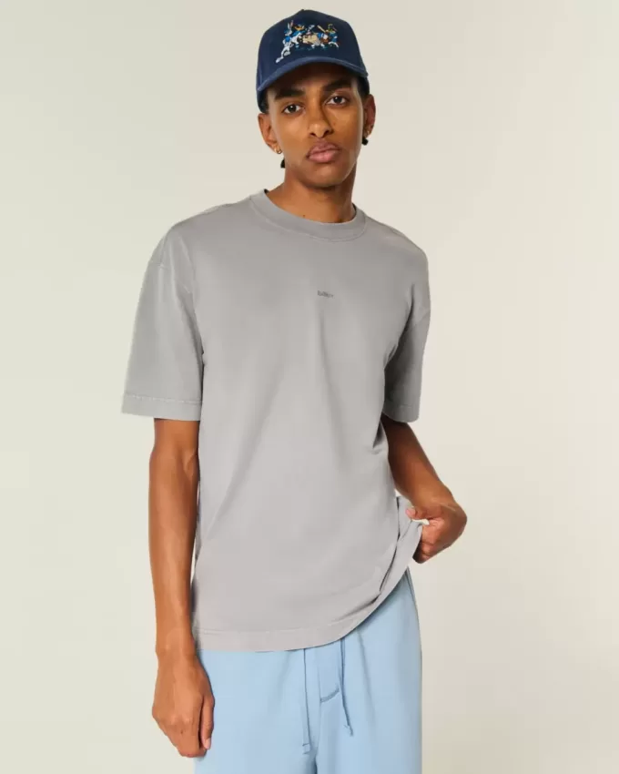 Boxy Heavyweight Logo Crew T-Shirt