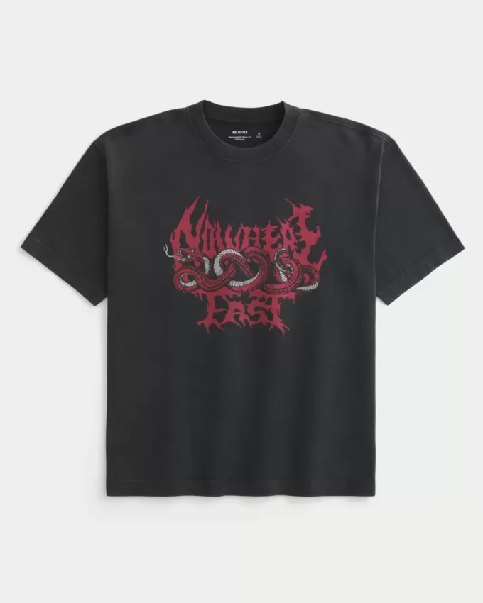 Boxy Heavyweight Nowhere Fast Graphic Tee