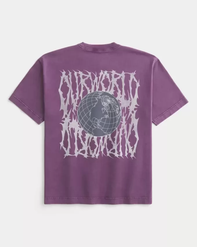 Boxy Heavyweight Our World Graphic Tee