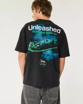 boxy heavyweight stake f1 team kick sauber graphic tee 1 330x413 - Boxy Heavyweight Stake F1 Team Kick Sauber Graphic Tee