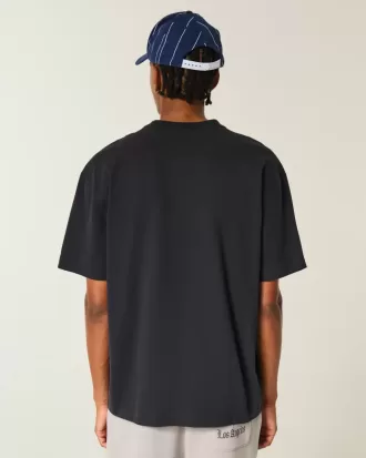 Boxy Heavyweight Star Embellished Crew T-Shirt