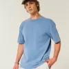 Boxy Heavyweight Washed Cotton Crew T-Shirt Boxy Heavyweight Washed Cotton Crew T-Shirt