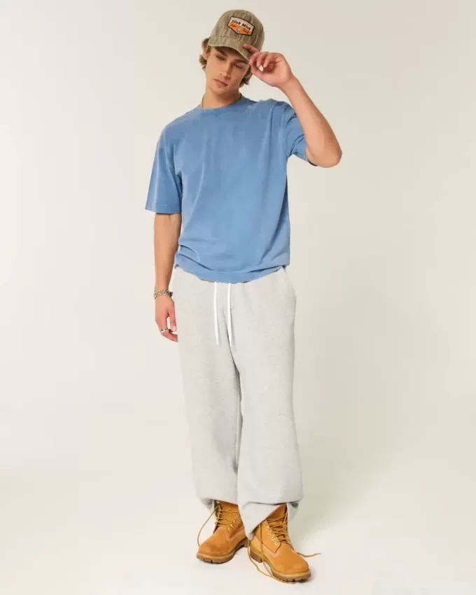 Boxy Heavyweight Washed Cotton Crew T-Shirt Boxy Heavyweight Washed Cotton Crew T-Shirt