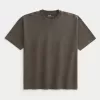 Boxy Heavyweight Washed Cotton Crew T-Shirt