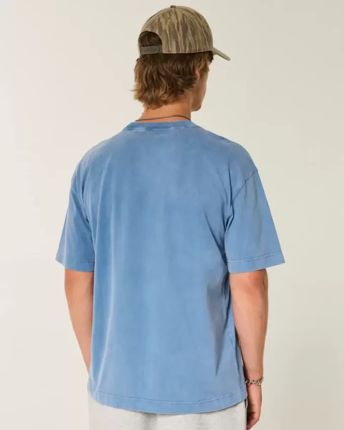 Boxy Heavyweight Washed Cotton Crew T-Shirt Boxy Heavyweight Washed Cotton Crew T-Shirt