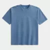 Boxy Heavyweight Washed Cotton Crew T-Shirt Boxy Heavyweight Washed Cotton Crew T-Shirt
