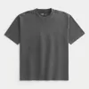 Boxy Heavyweight Washed Cotton Crew T-Shirt Boxy Heavyweight Washed Cotton Crew T-Shirt