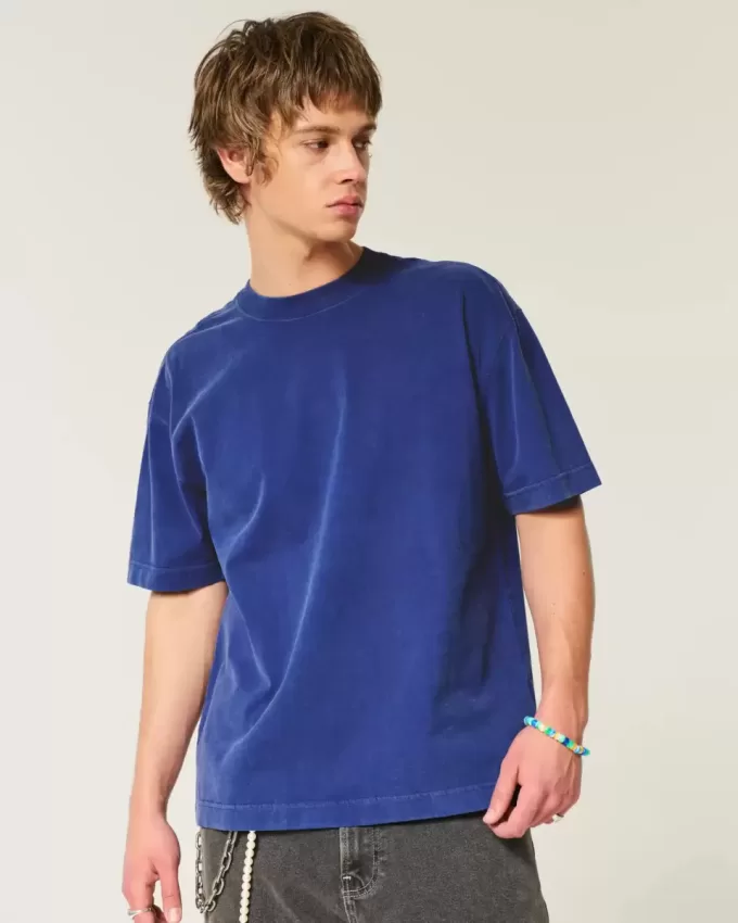Boxy Heavyweight Washed Crew T-Shirt Boxy Heavyweight Washed Crew T-Shirt