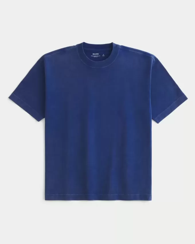 Boxy Heavyweight Washed Crew T-Shirt Boxy Heavyweight Washed Crew T-Shirt