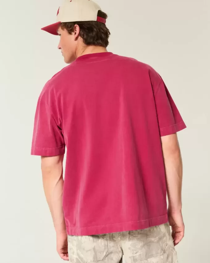 Boxy Heavyweight Washed Crew T-Shirt