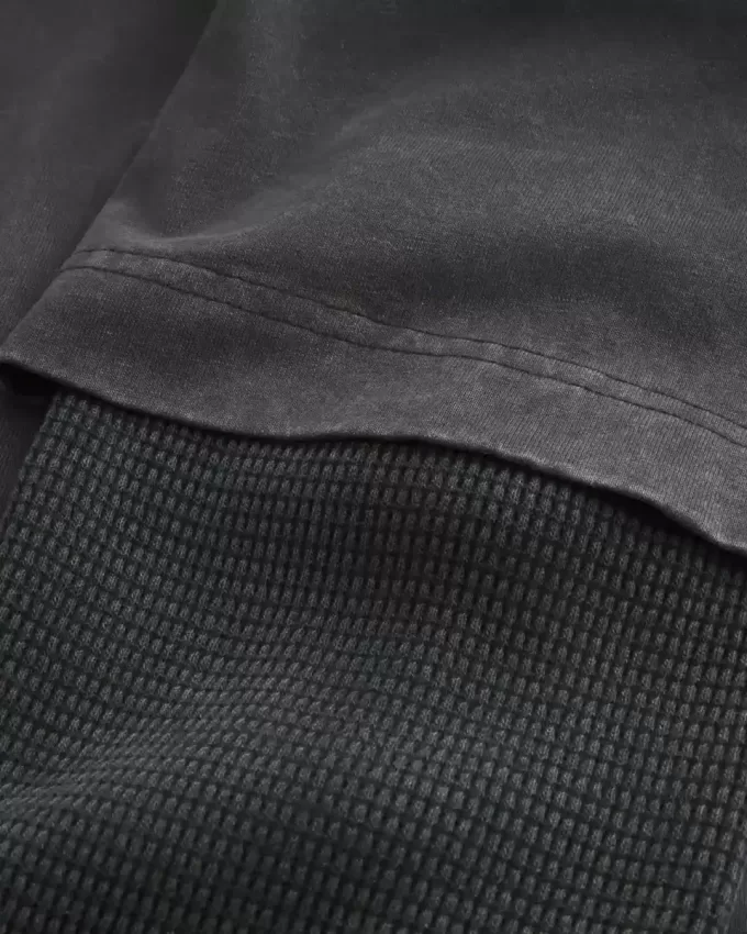 Boxy Layered Thermal Tokyo Graphic Shirt