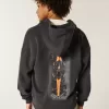 Boxy McLaren Graphic Zip-Up Hoodie