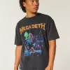 Boxy Megadeth Tour Graphic Tee